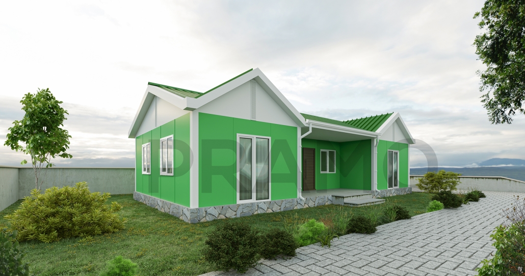 100 M2 Tek Katlı Prefabri̇k Ev
