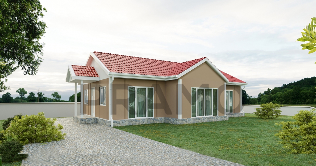 105 M2 Tek Katlı Prefabri̇k Ev