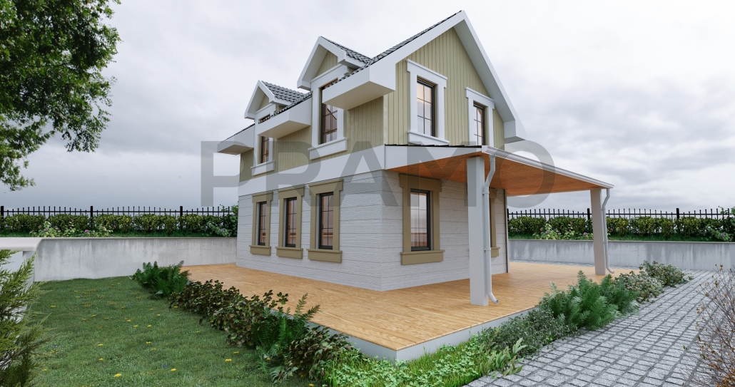 116 M2 İKİ KATLI ÇELİK EV