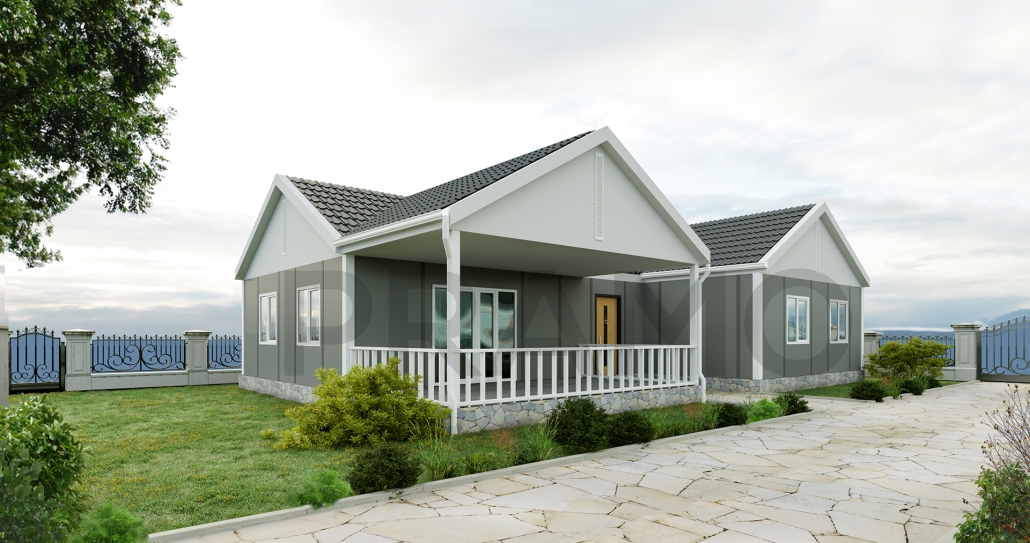 120 M2 Tek Katlı Prefabri̇k Ev