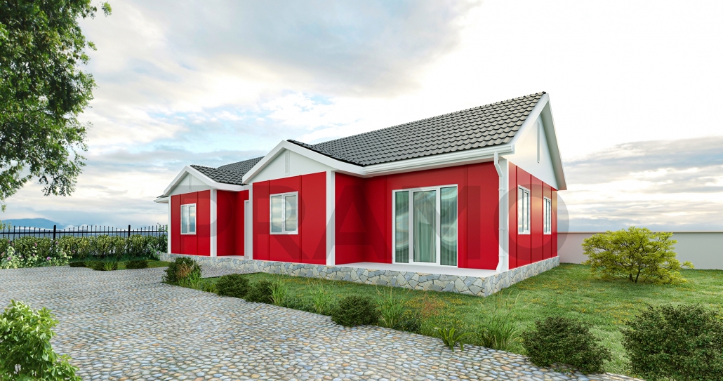 125 M2 Tek Katlı Prefabri̇k Ev