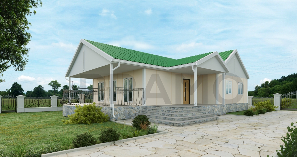 130 M2 Tek Katlı Prefabri̇k Ev