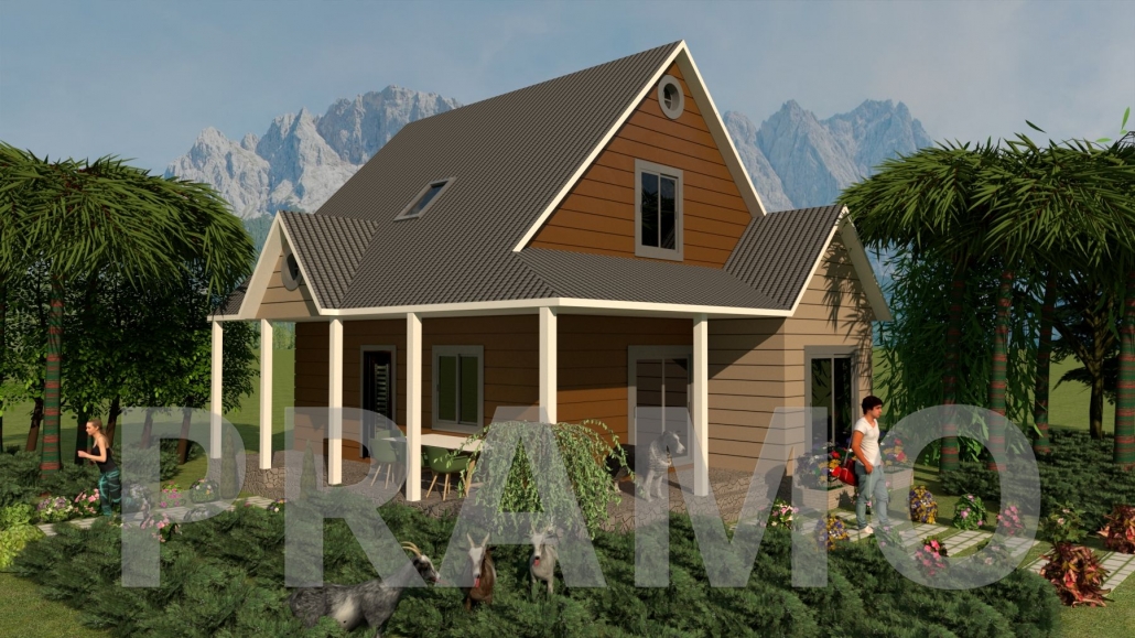 140 M2 ÇİFT KATLI ÇELİK EV