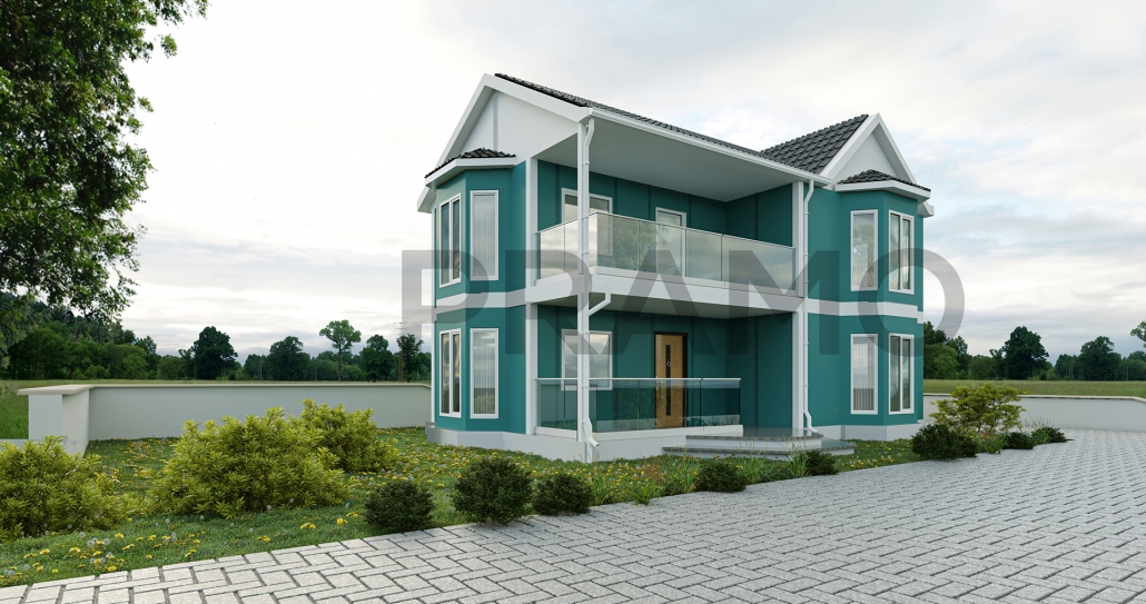155 M2 Çi̇ft Katlı Prefabri̇k Ev