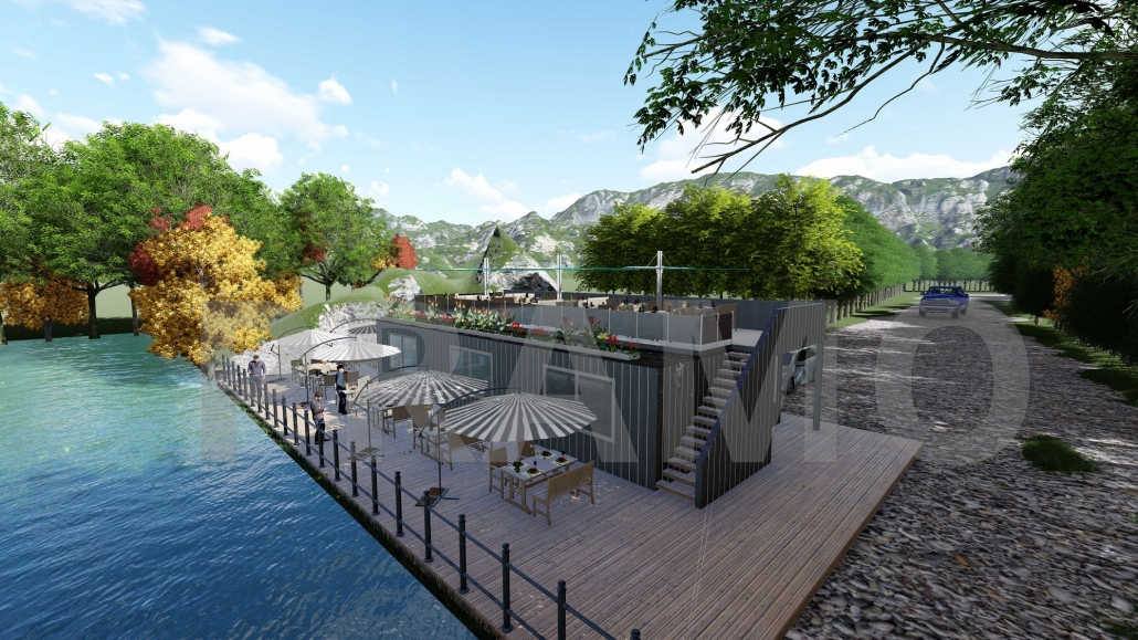 185 M2 MODÜLER ÇELİK KAFE