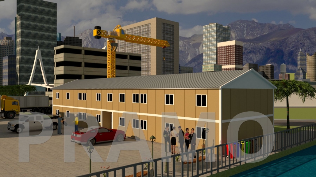 628 M2 ÇİFT KATLI PREFABRİK OFİS BİNASI