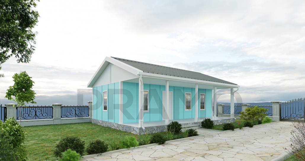 70 M2 Tek Katlı Prefabri̇k Ev