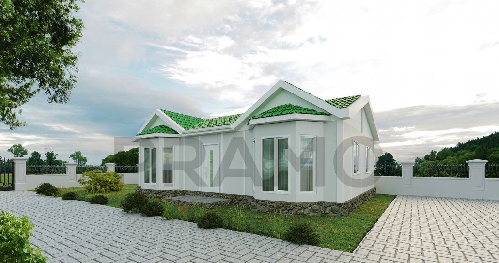 75 M2 Tek Katlı Prefabri̇k Ev