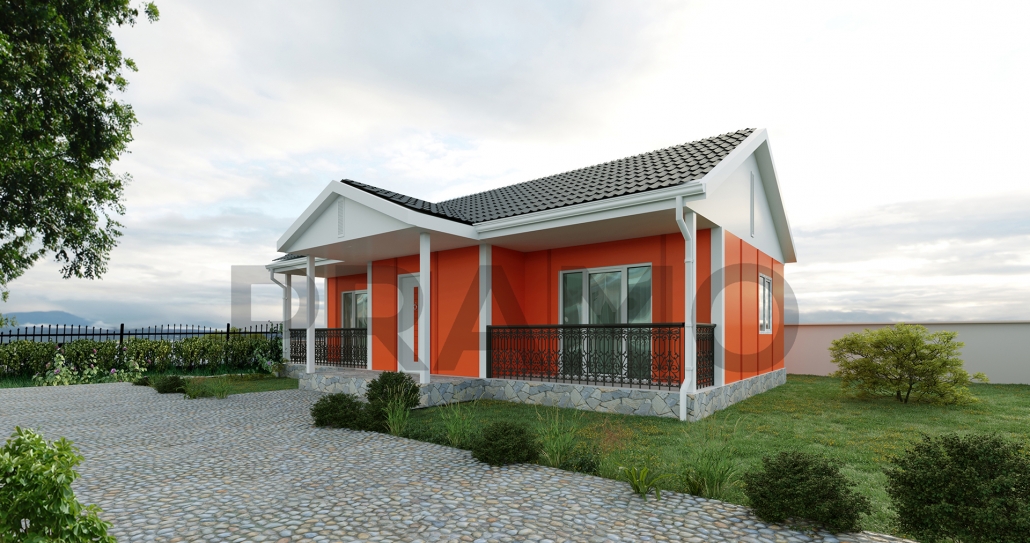 85 M2 Tek Katlı Prefabri̇k Ev