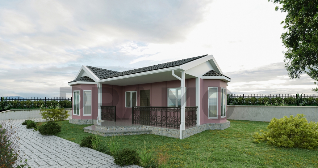 95 M2 Tek Katlı Prefabri̇k Ev