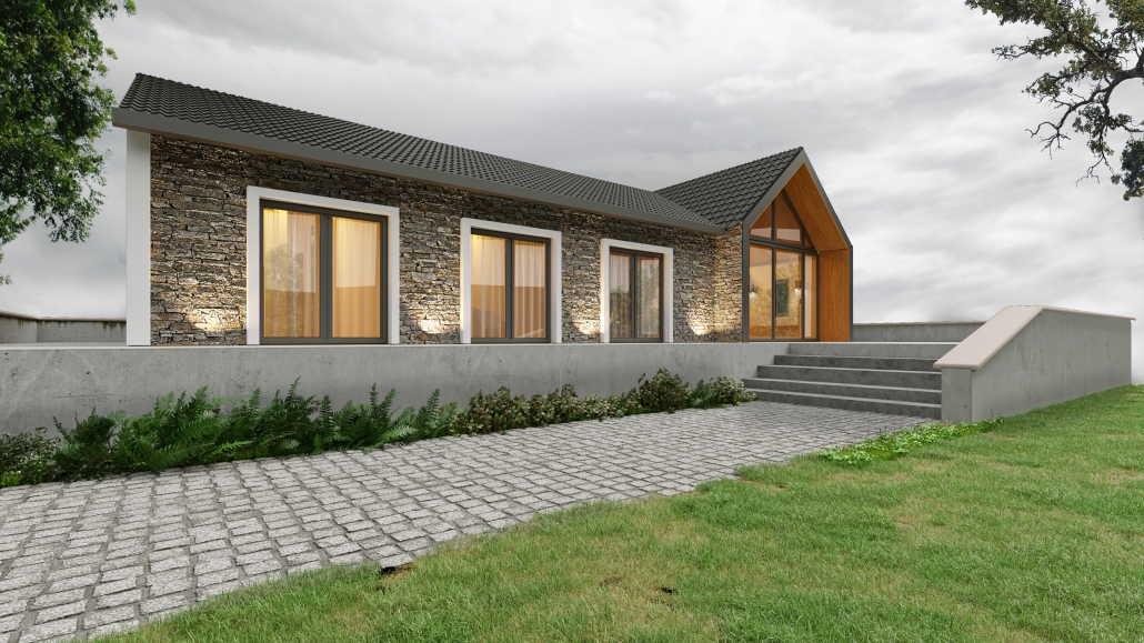 150 M2 TEK KATLI ÇELİK EV