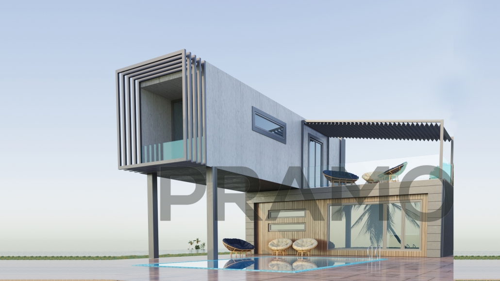 54 M2 ÇİFT KATLI MODÜLER EV