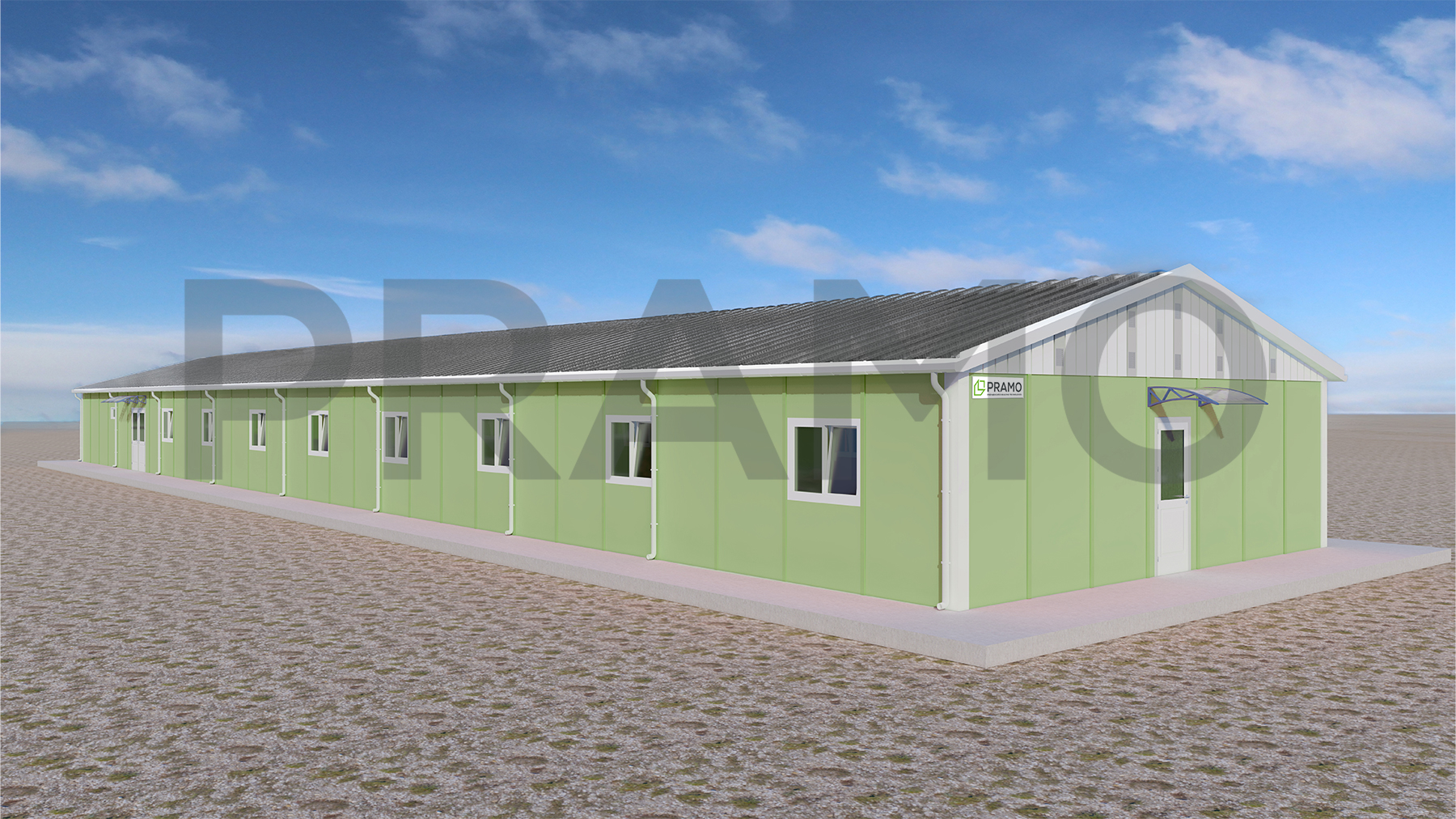 350m² PREFABRİK YEMEKHANE