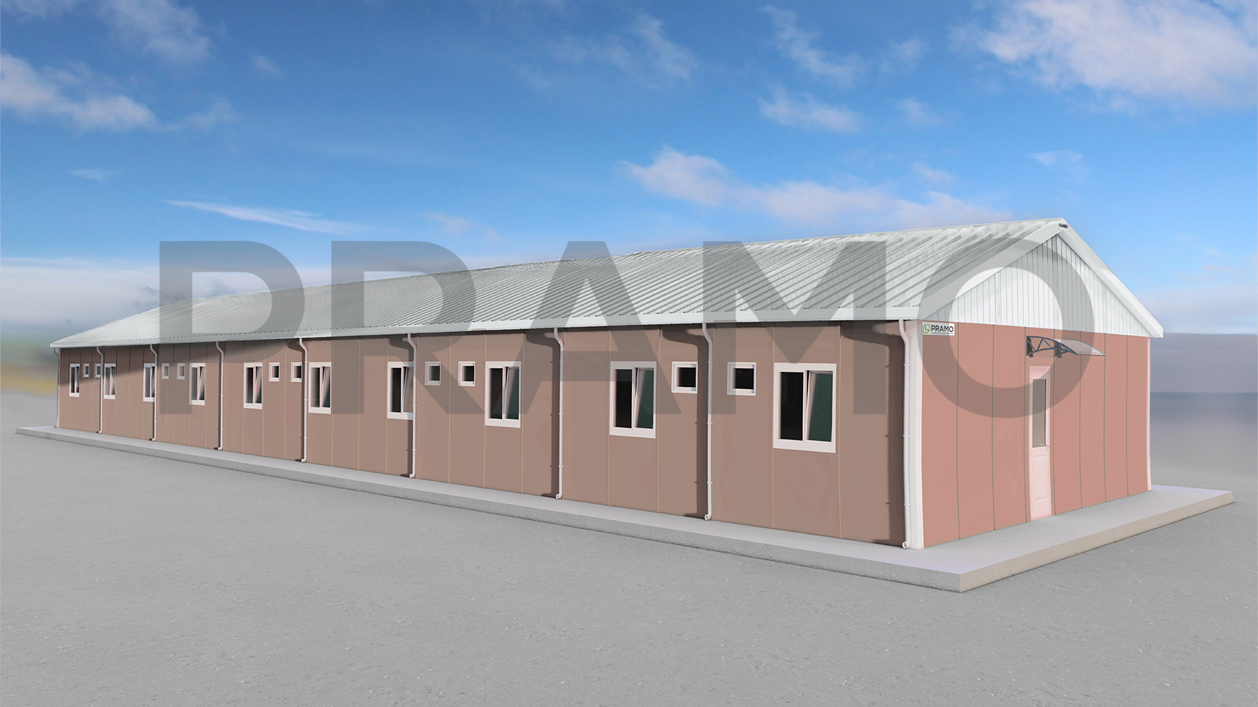 387m² Prefabrik Mühendis Yatakhanesi