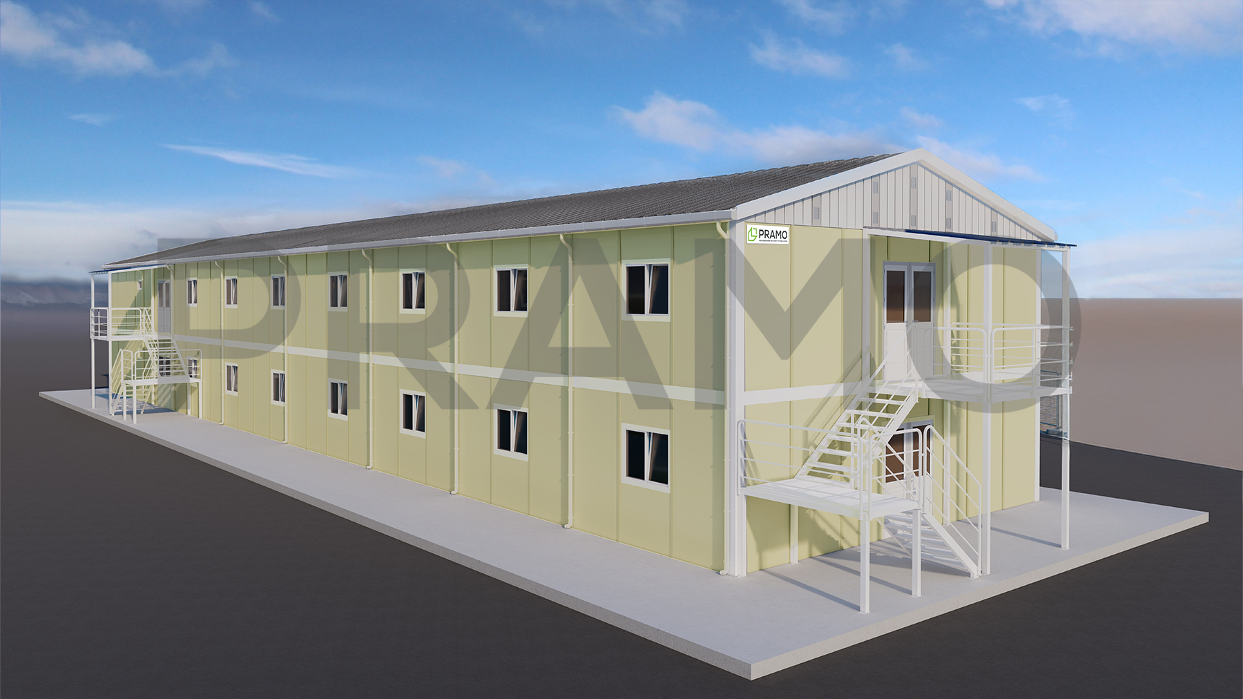 634m² PREFABRİK YEMEKHANE