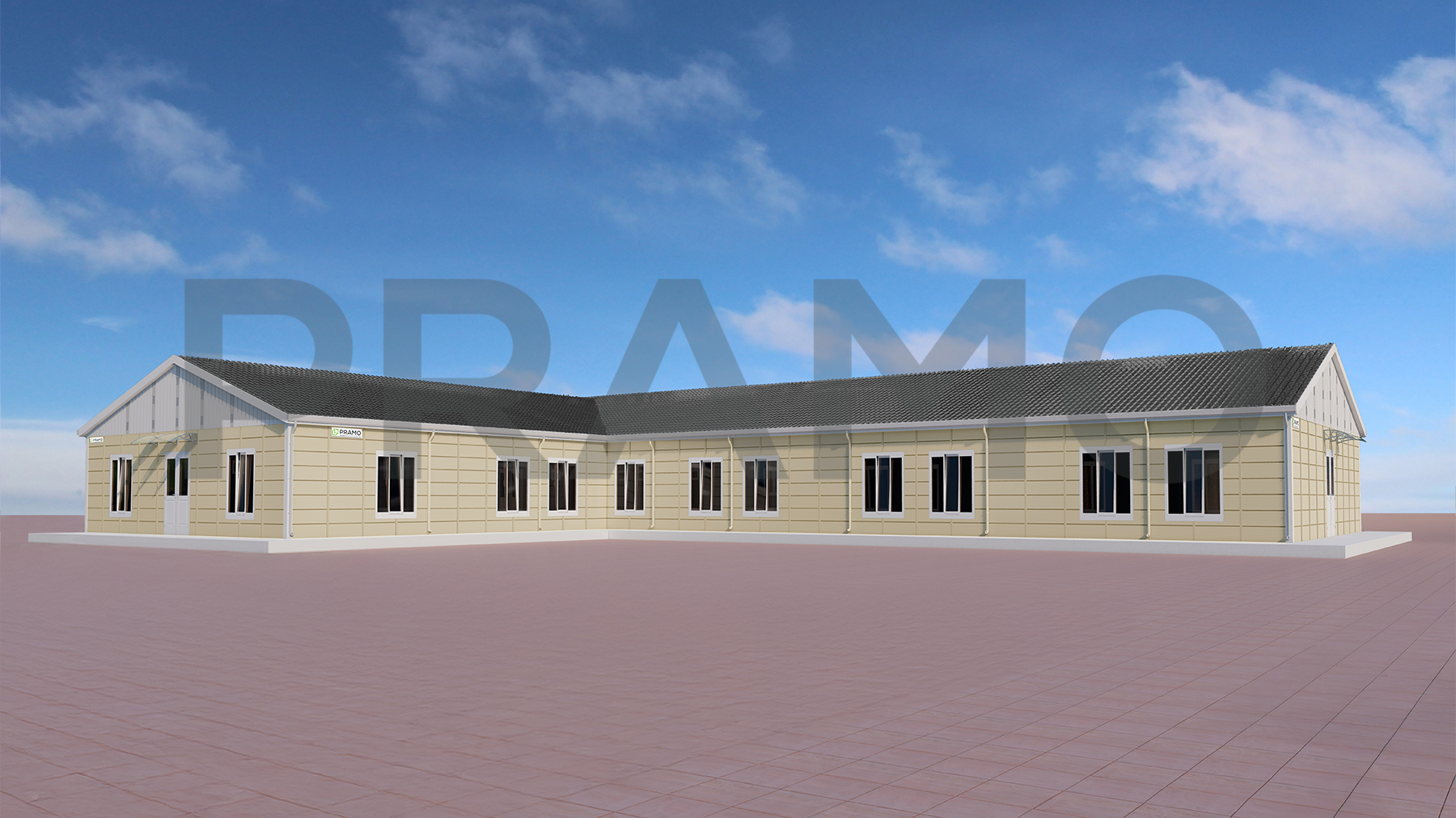 656m² PREFABRİK Okul Binaları